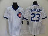 Cubs 23 Ryne Sandberg White Nike Cool Base Jersey,baseball caps,new era cap wholesale,wholesale hats